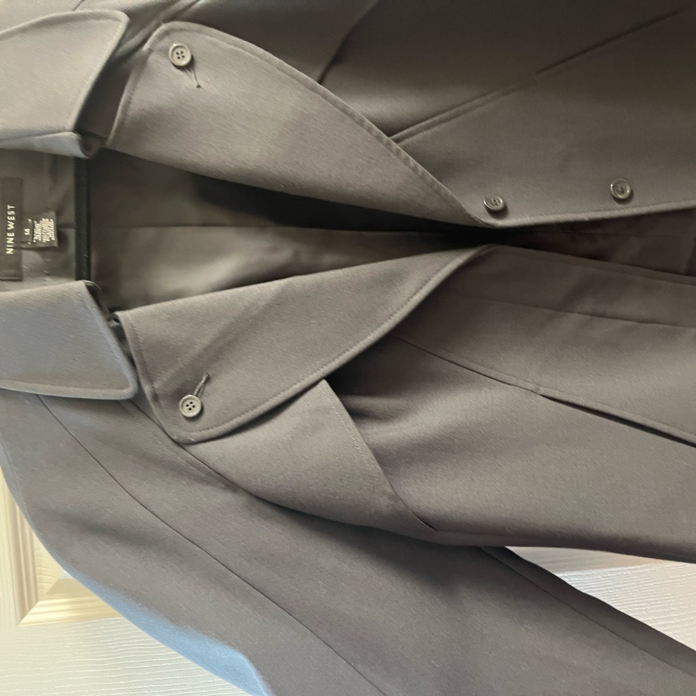 Grey None West caplet jacket